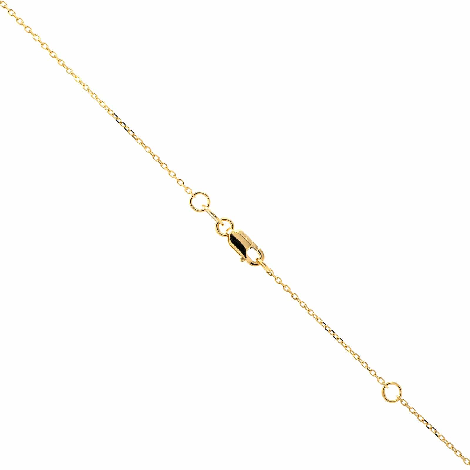 14K Yellow Gold Emerald and Diamond Pendant Necklace - Image 4