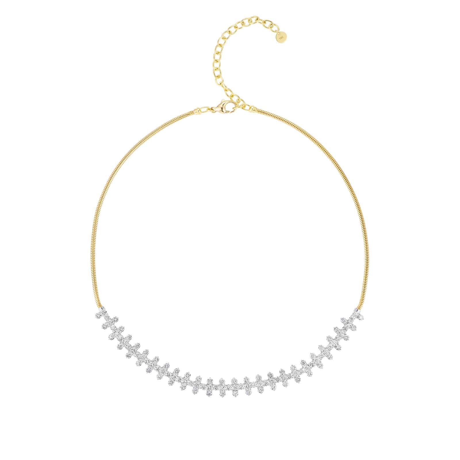 Emily P. Wheeler 18K Yellow Gold Flora Diamond Tennis Necklace