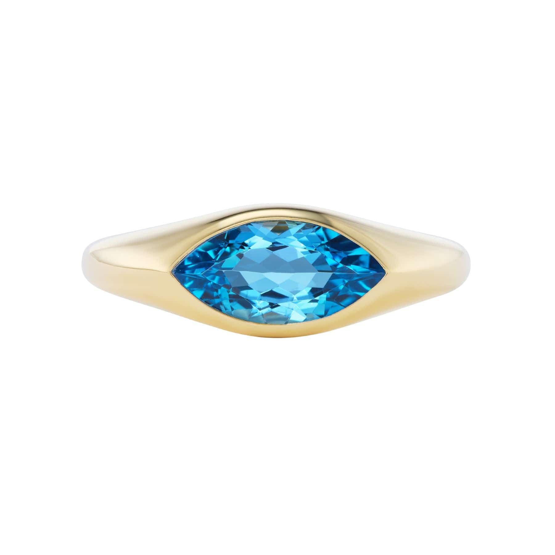 Emily P. Wheeler 18K Yellow Gold Marquise Topaz Ring