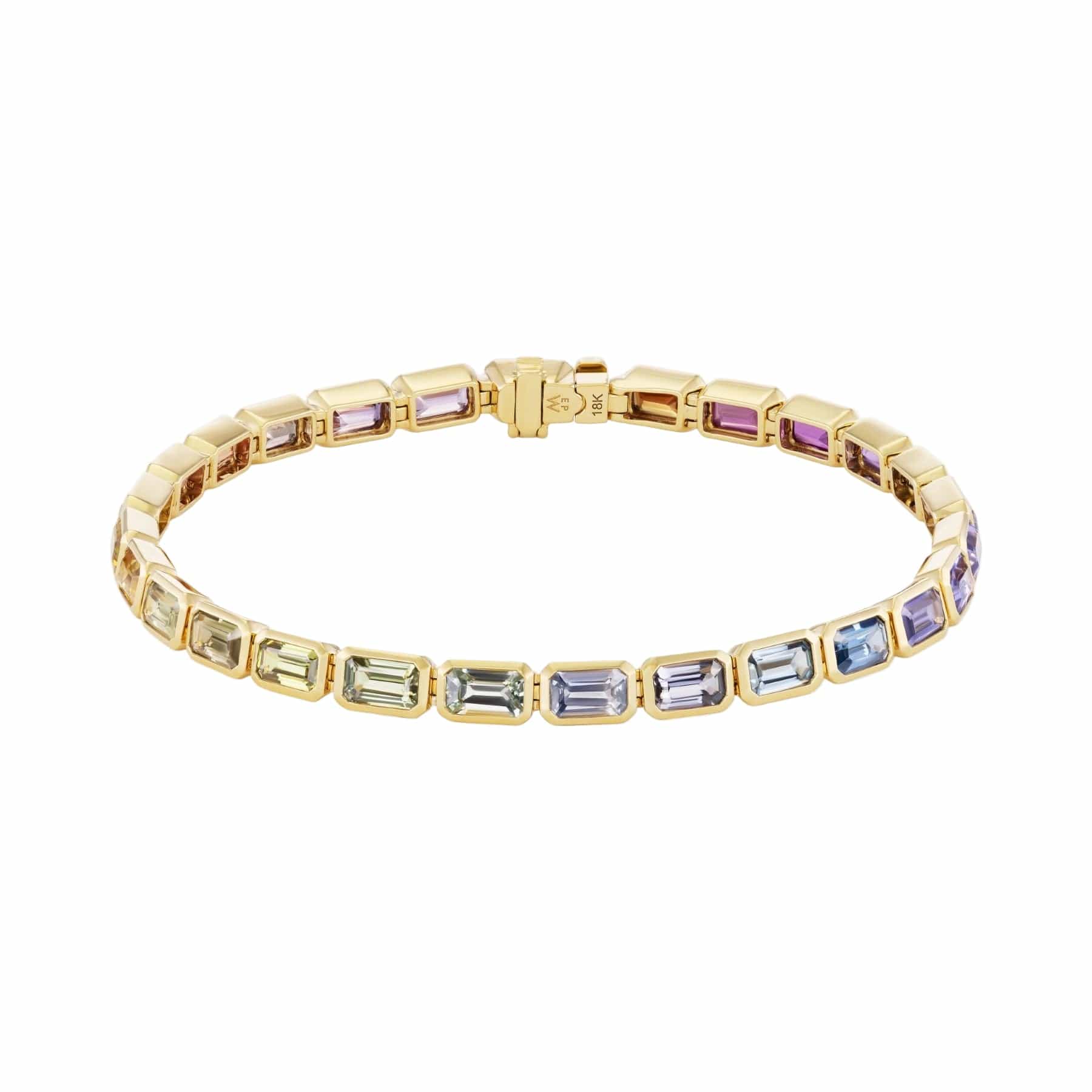 Emily P. Wheeler 18K Yellow Gold Ombre Sapphire Bracelet