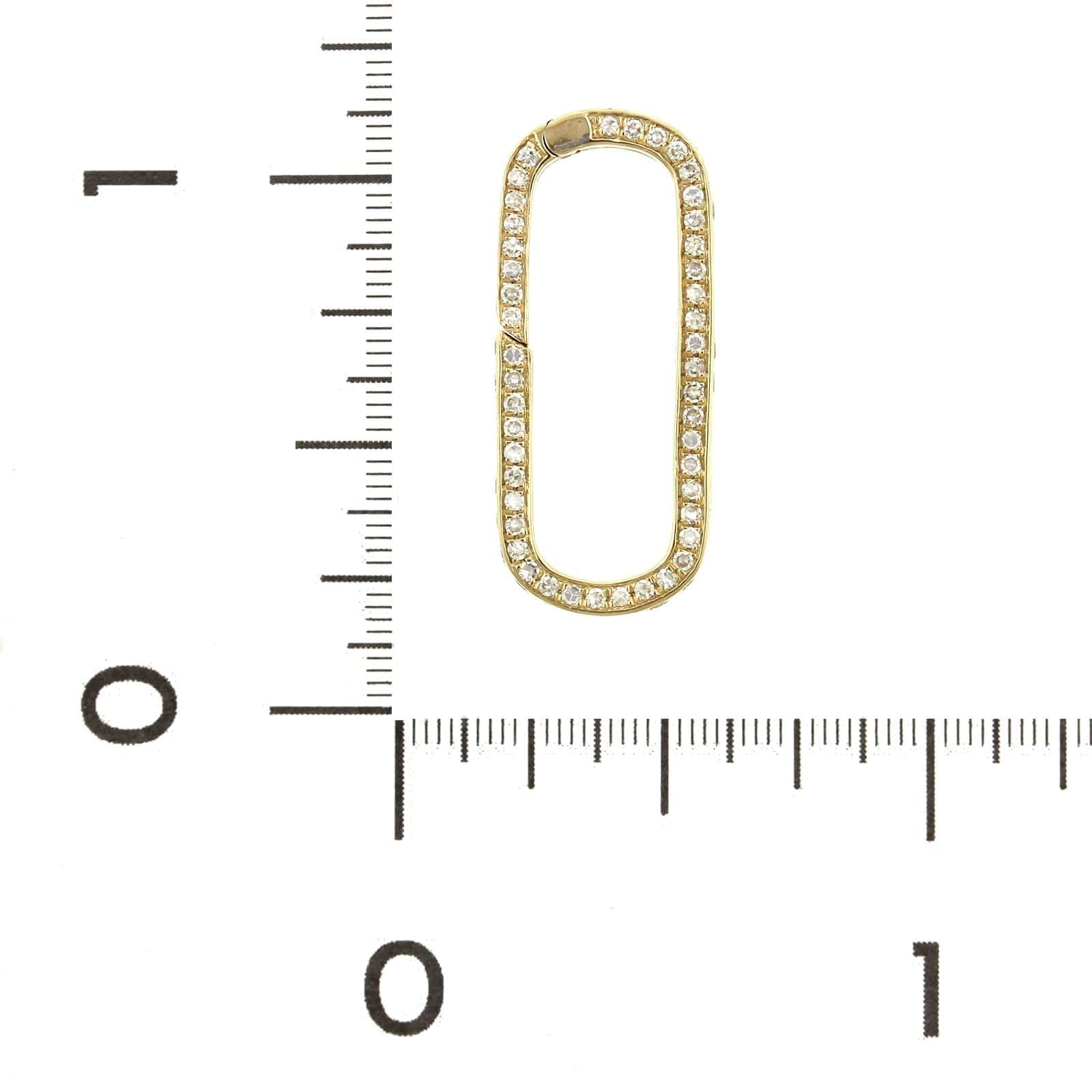 14K Yellow Gold Diamond Link Connector - Image 2