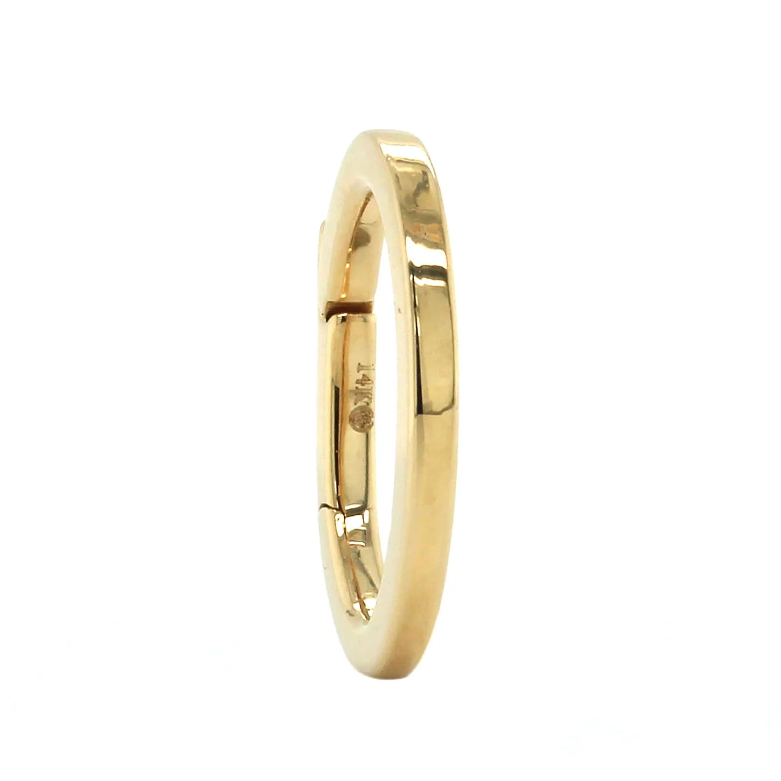 14K Yellow Gold Circle Enhancer Link - Image 3