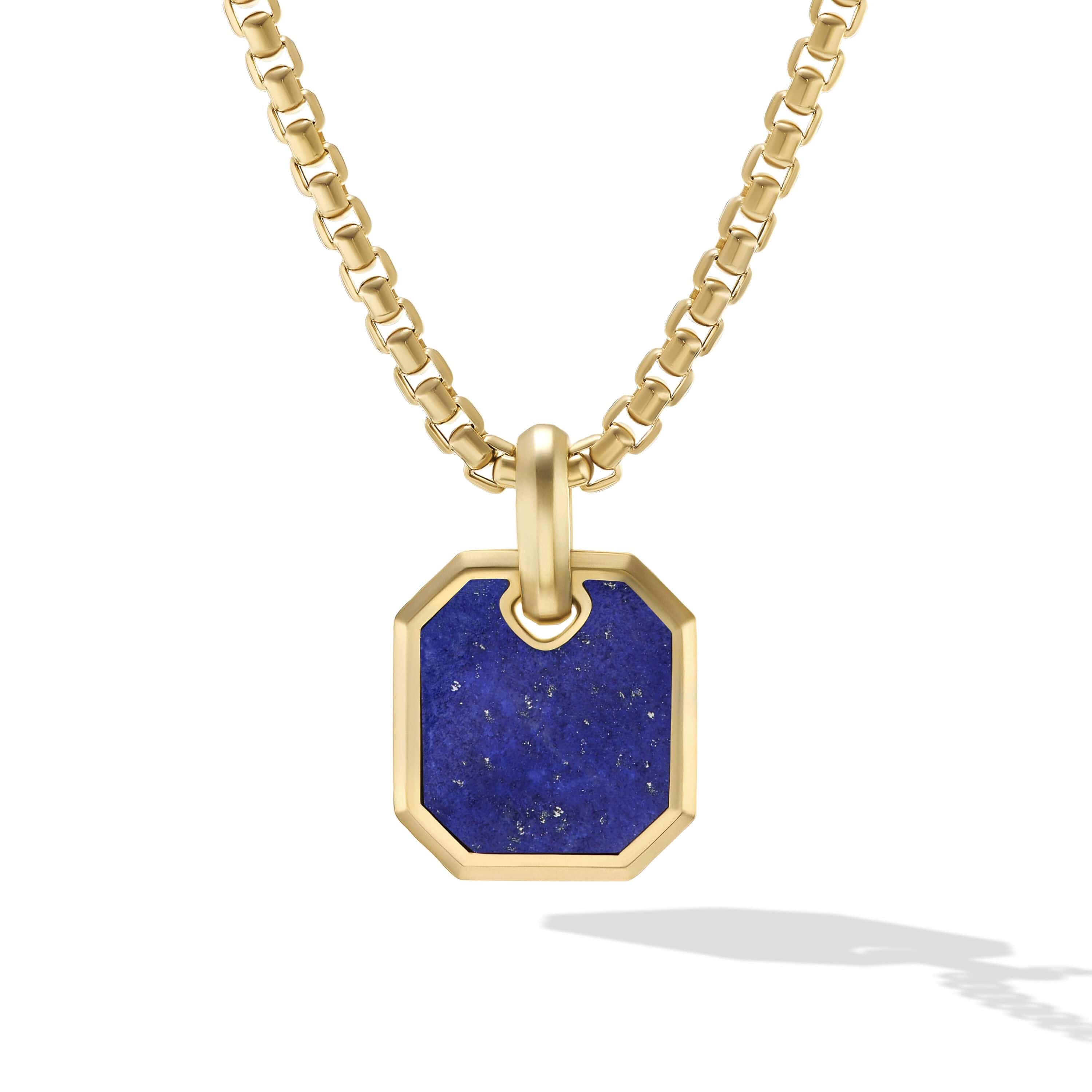 Roman Amulet in 18K Yellow Gold with Lapis - Image 2