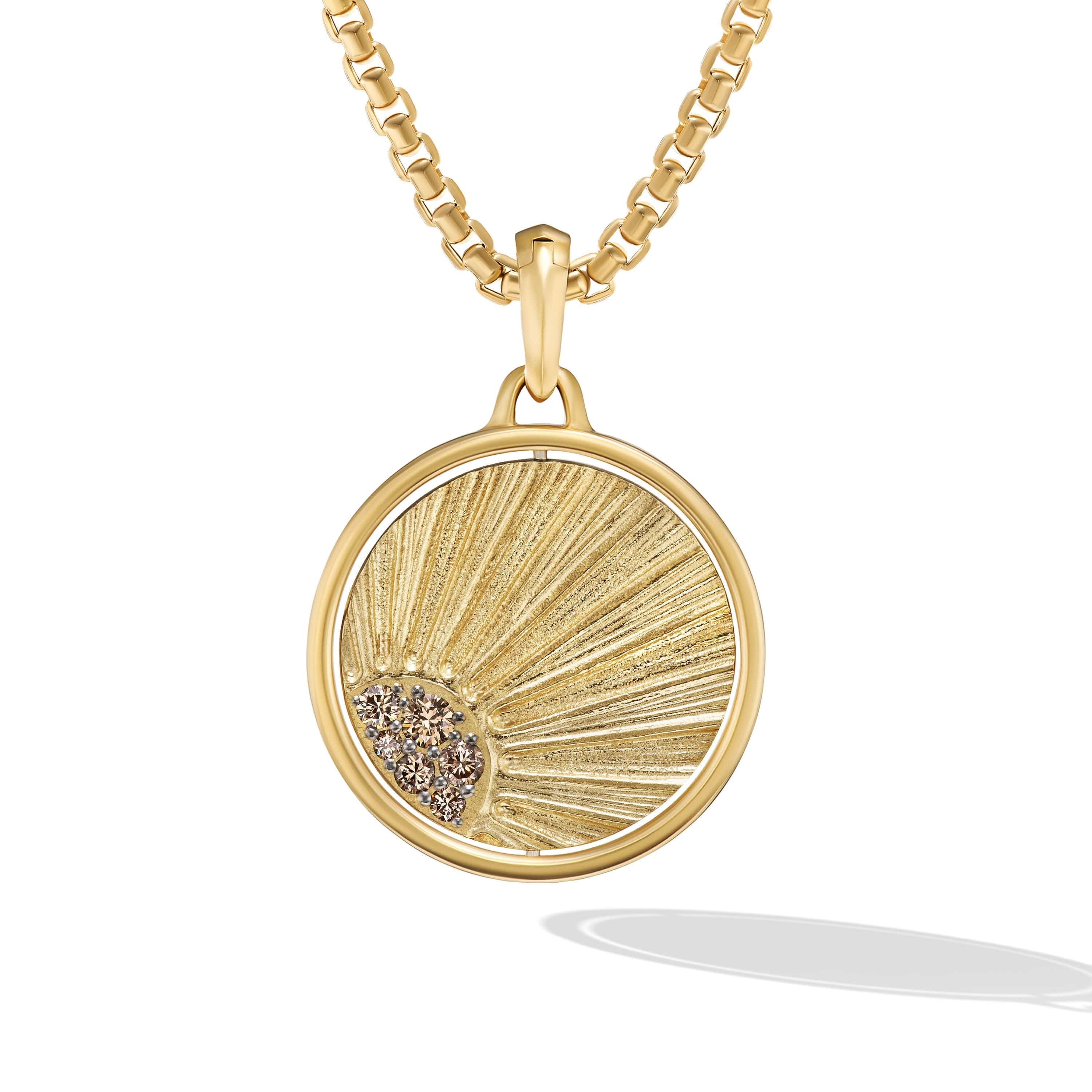 Storm Duality Amulet in 18K Yellow Gold with Diamonds - Image 3