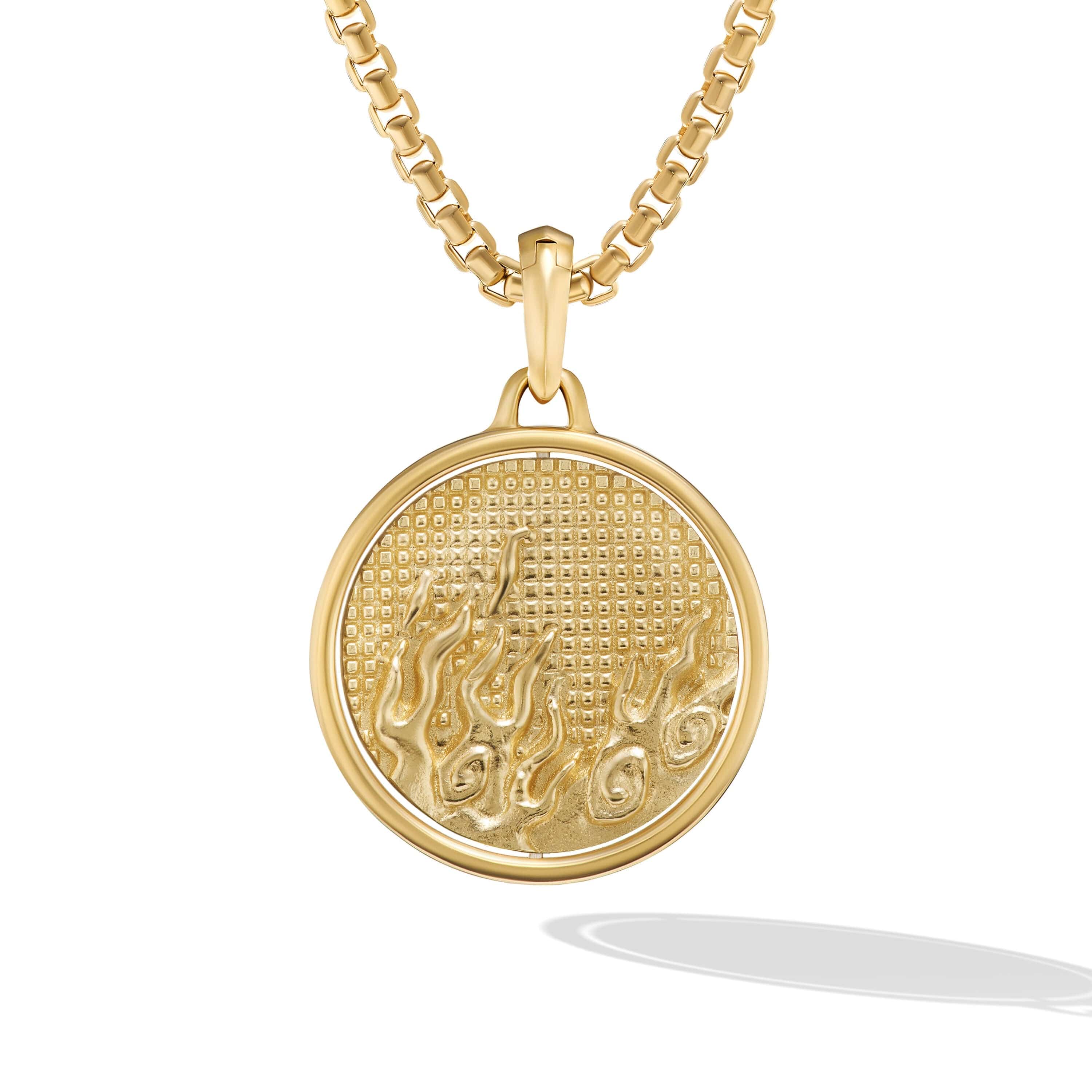 Water and Fire Duality Amulet in 18K Yellow Gold - Image 2