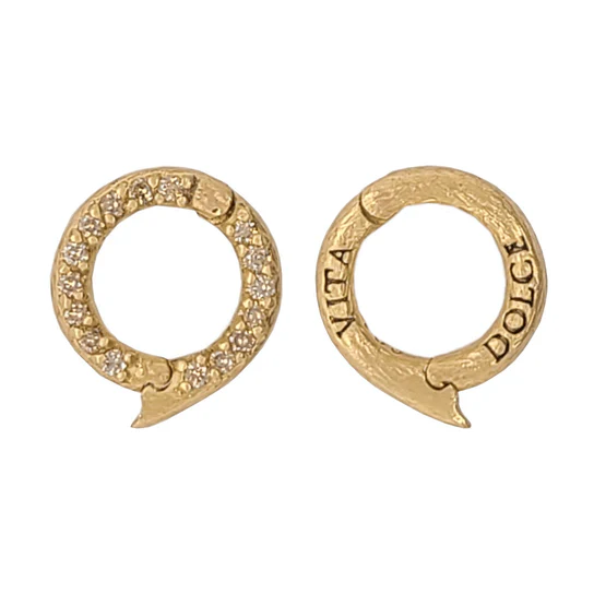 18K Yellow Gold Dolce Vita Champagne Diamond Charm Holder