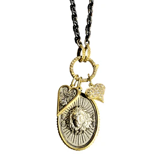 18K Yellow Gold Dolce Vita Diamond Charm Holder - Image 2