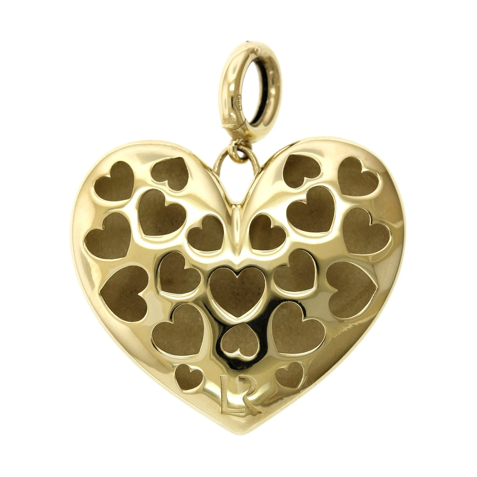 Lauren Rubinski 14K Yellow Gold Heart Pendant - Image 2