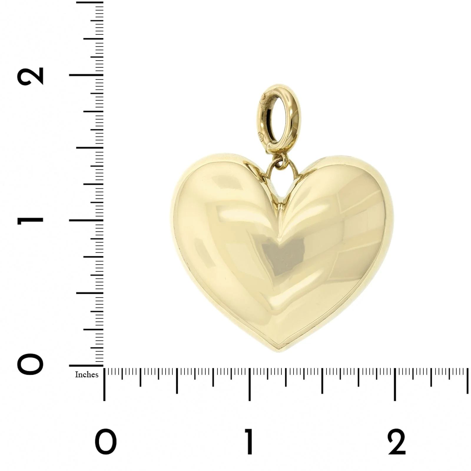 Lauren Rubinski 14K Yellow Gold Heart Pendant - Image 3