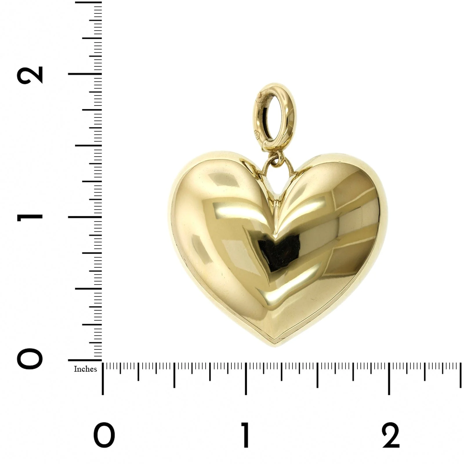 Lauren Rubinski 14K Yellow Gold Heart Pendant - Image 4