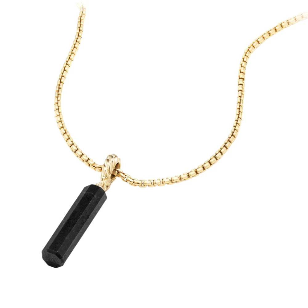 Barrel Charm in Black Onyx with 18K Gold - Image 3