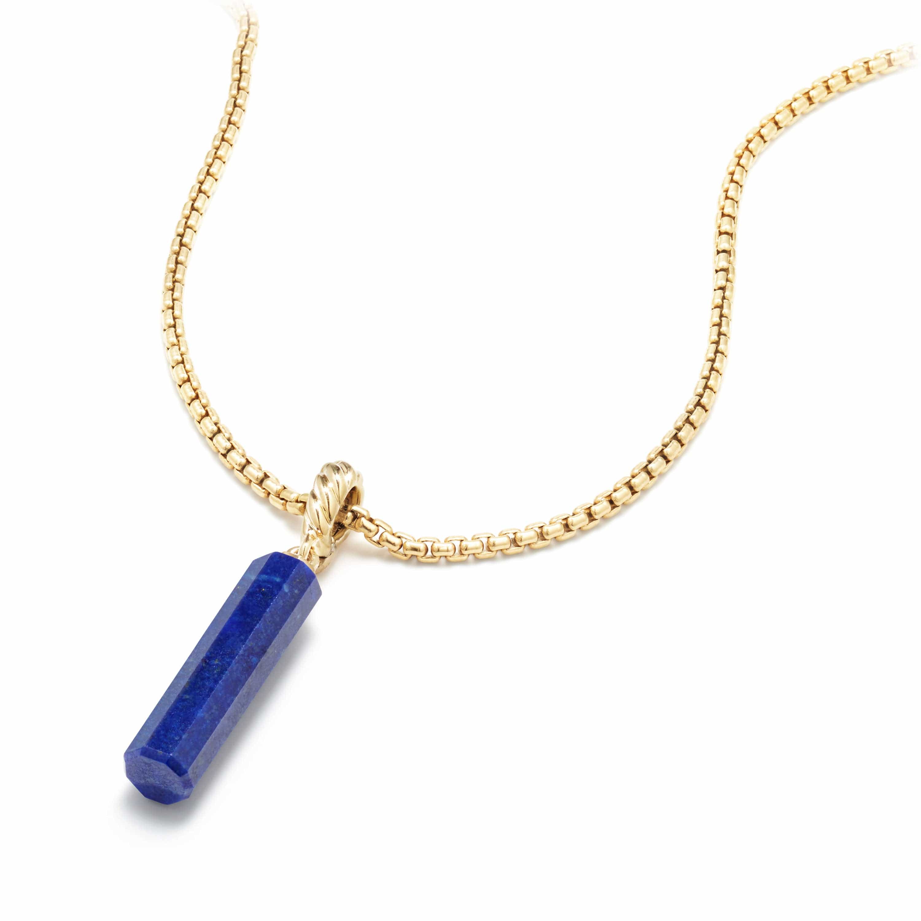 Barrel Charm in Lapis Lazuli with 18K Gold - Image 3