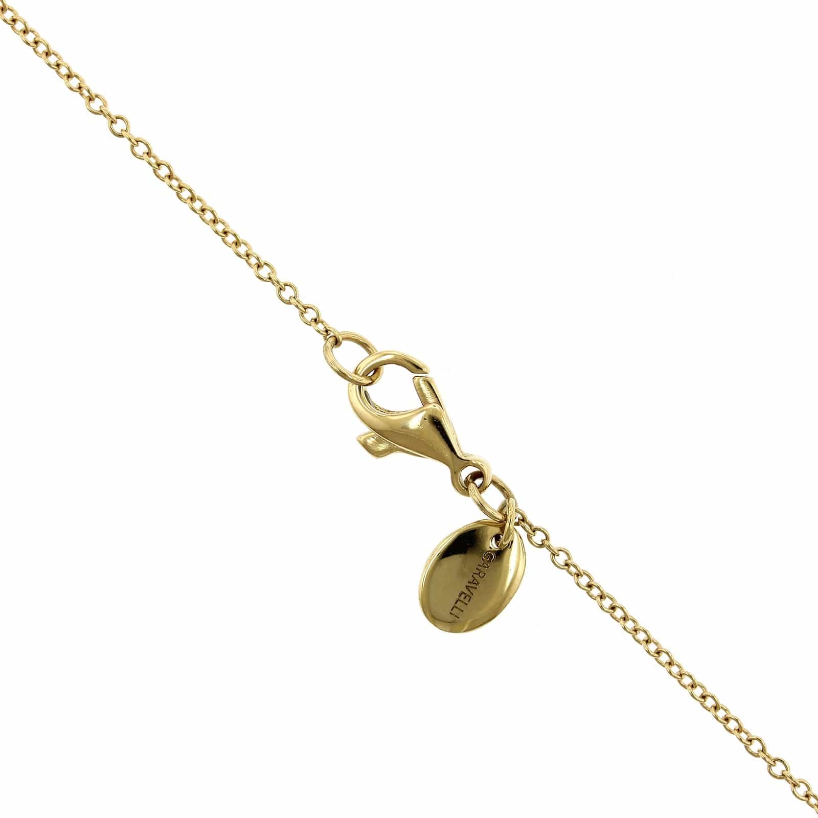 18K Yellow Gold Channel Set Emerald Barrel Pendant - Image 2