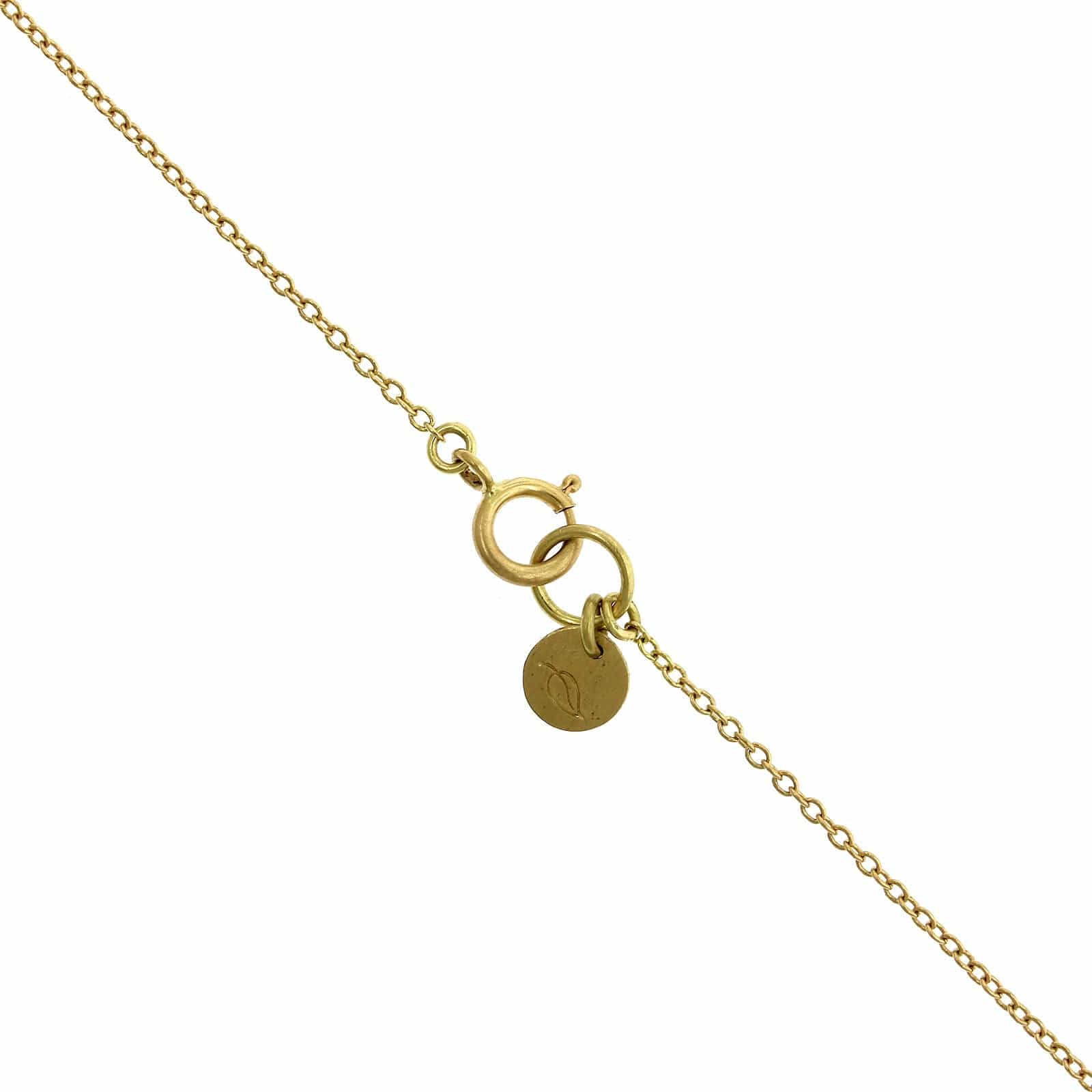 Mallary Marks 18K Yellow Gold Cabochon Emerald Buoy Pendant - Image 2