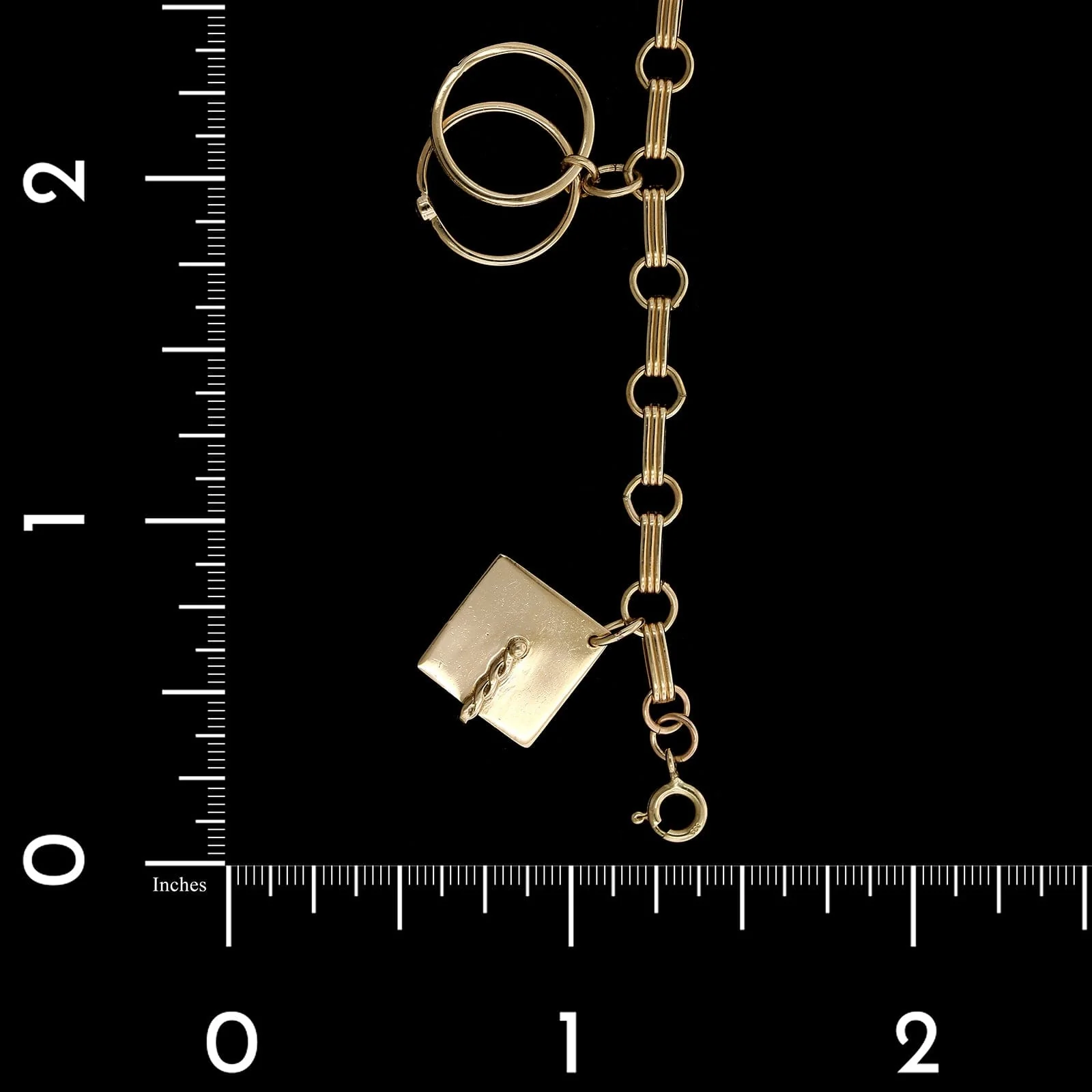 Vintage 14K Yellow Gold Estate Charm Bracelet - Image 3