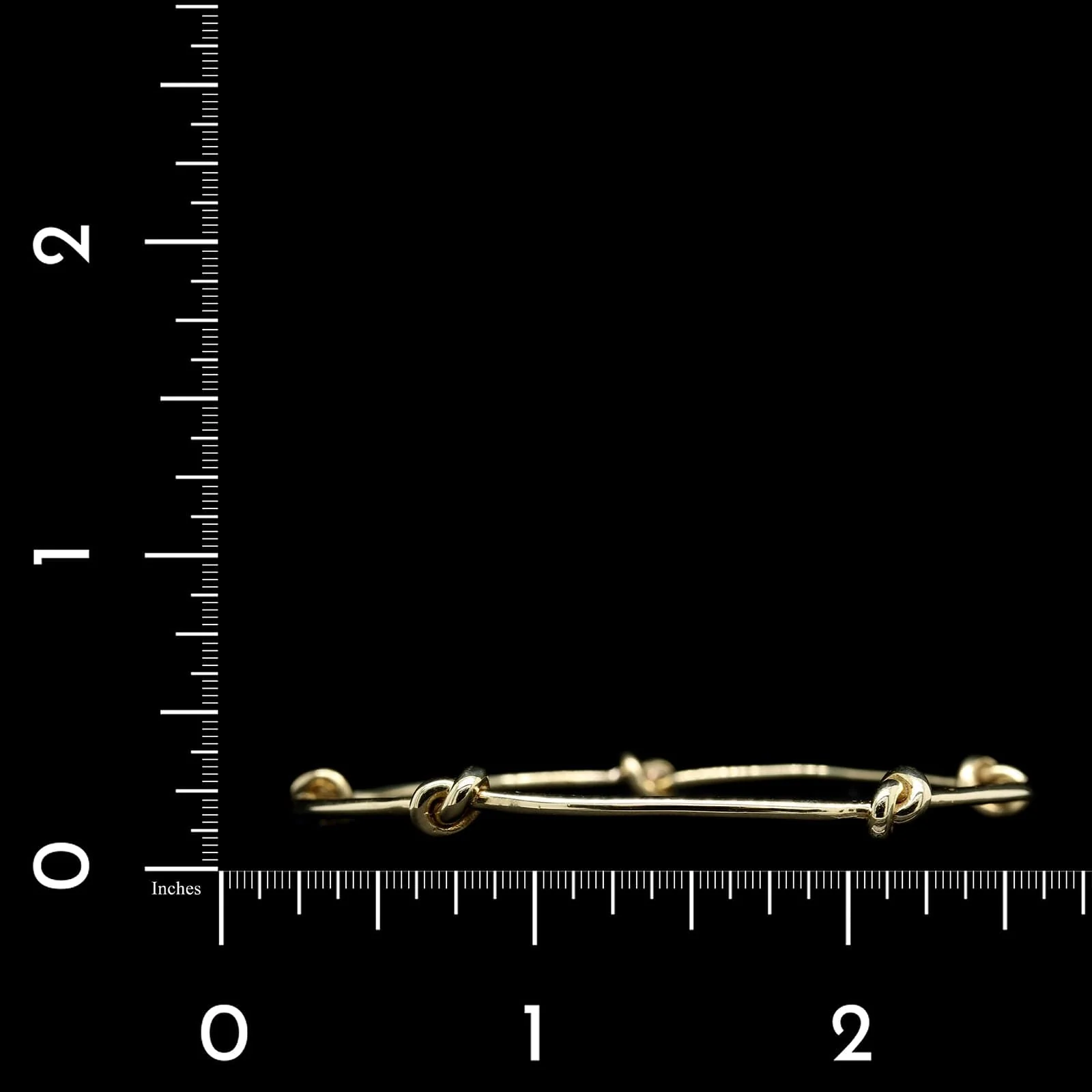 Vintage 18K Yellow Gold Estate Aldo Cipullo Love Knot Bangle - Image 3