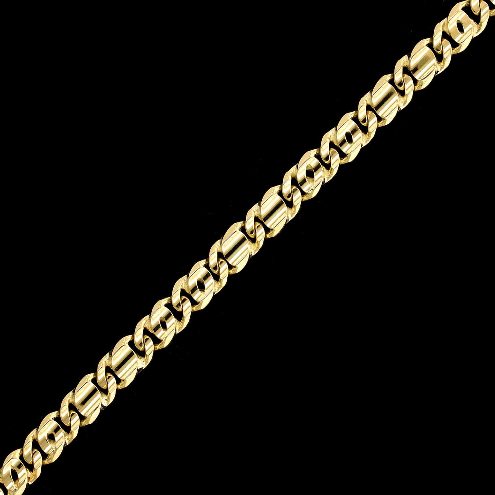 18K Yellow Gold Estate Fancy Link Bracelet - Image 2