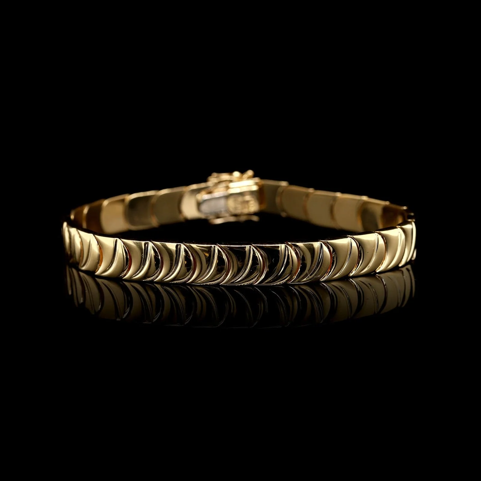 18K Yellow Gold Estate Fancy Link Bracelet