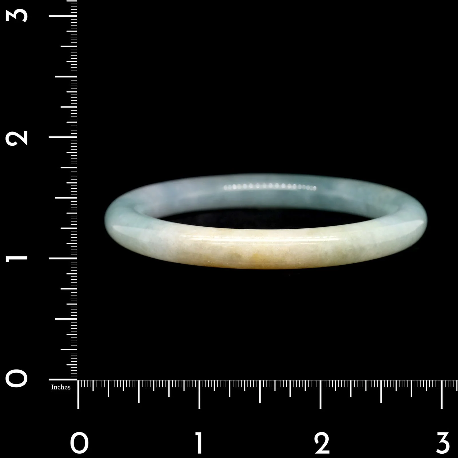 Jadeite Hololith Estate Bangle Bracelet - Image 3