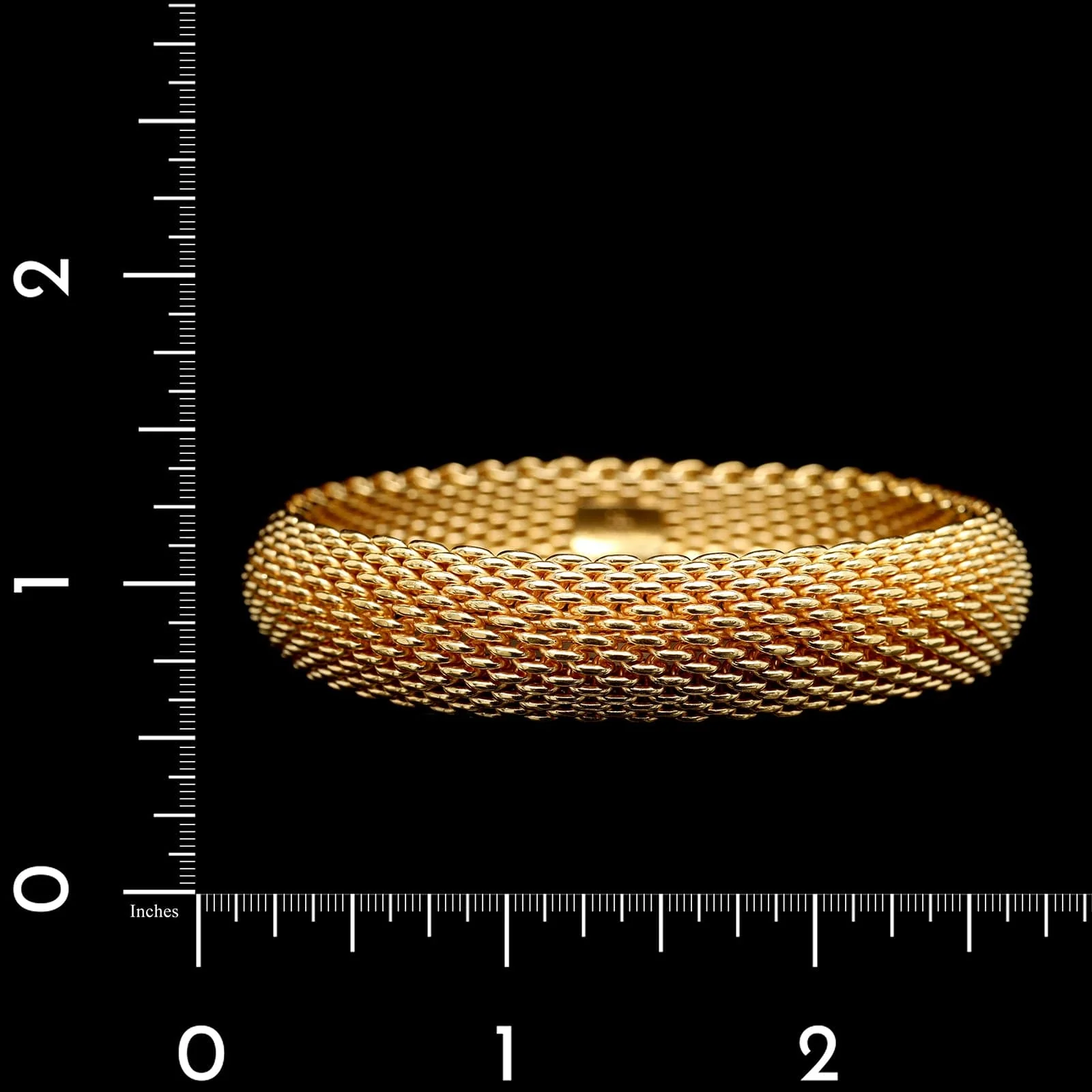 Tiffany & Co. 18K Yellow Gold Estate Somerset Mesh Bracelet - Image 3