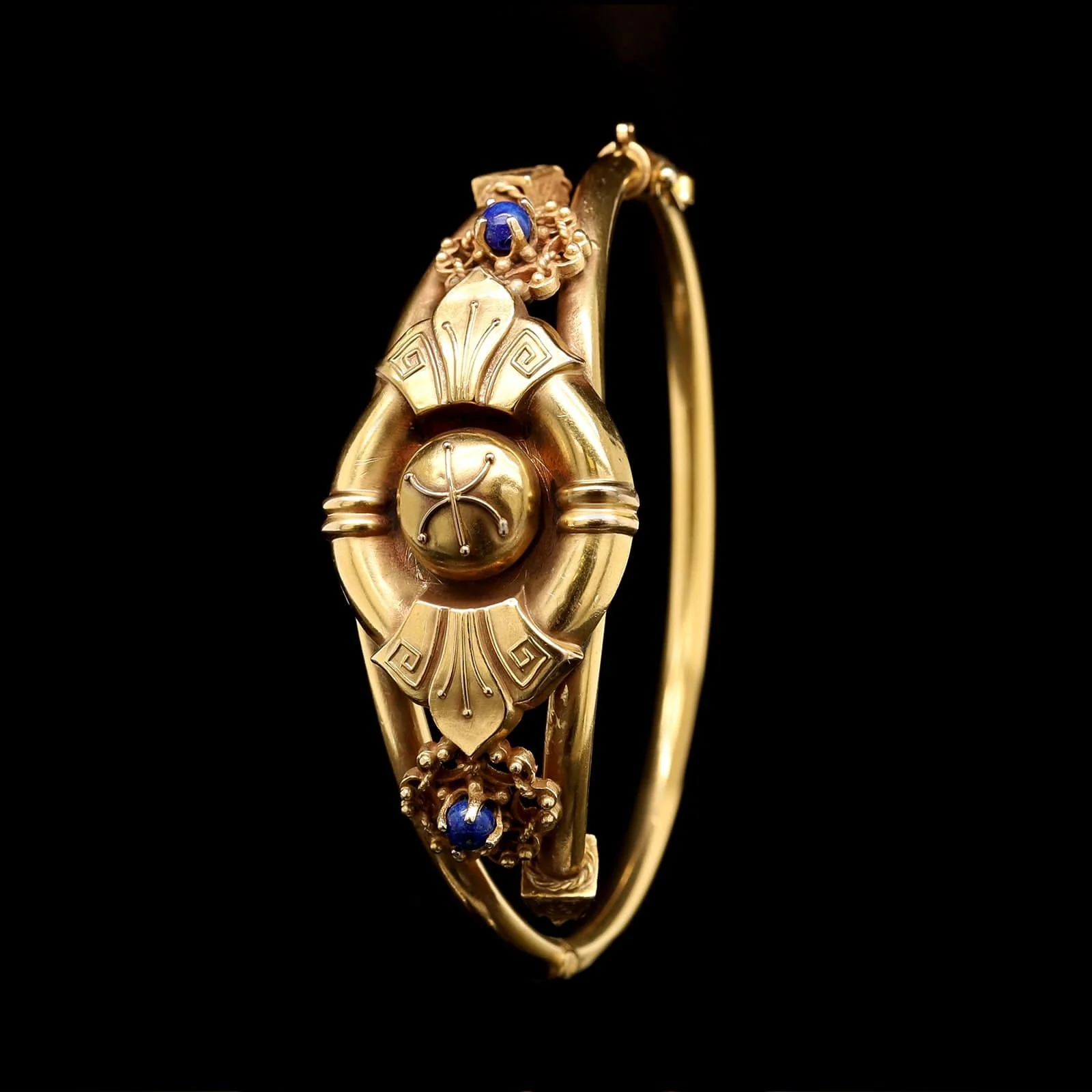 Vintage 14K Yellow Gold Estate Hinged Bracelet - Image 2