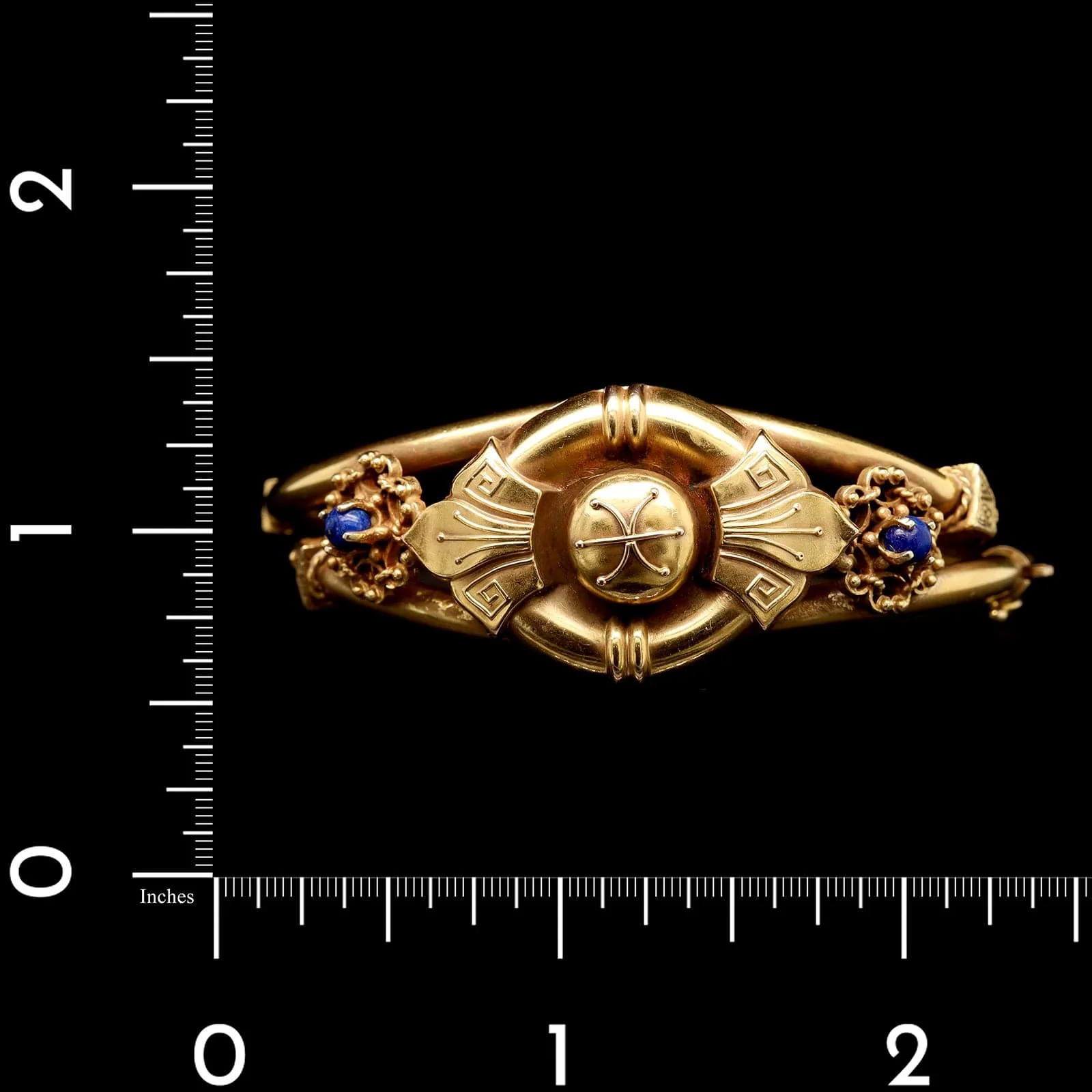 Vintage 14K Yellow Gold Estate Hinged Bracelet - Image 3