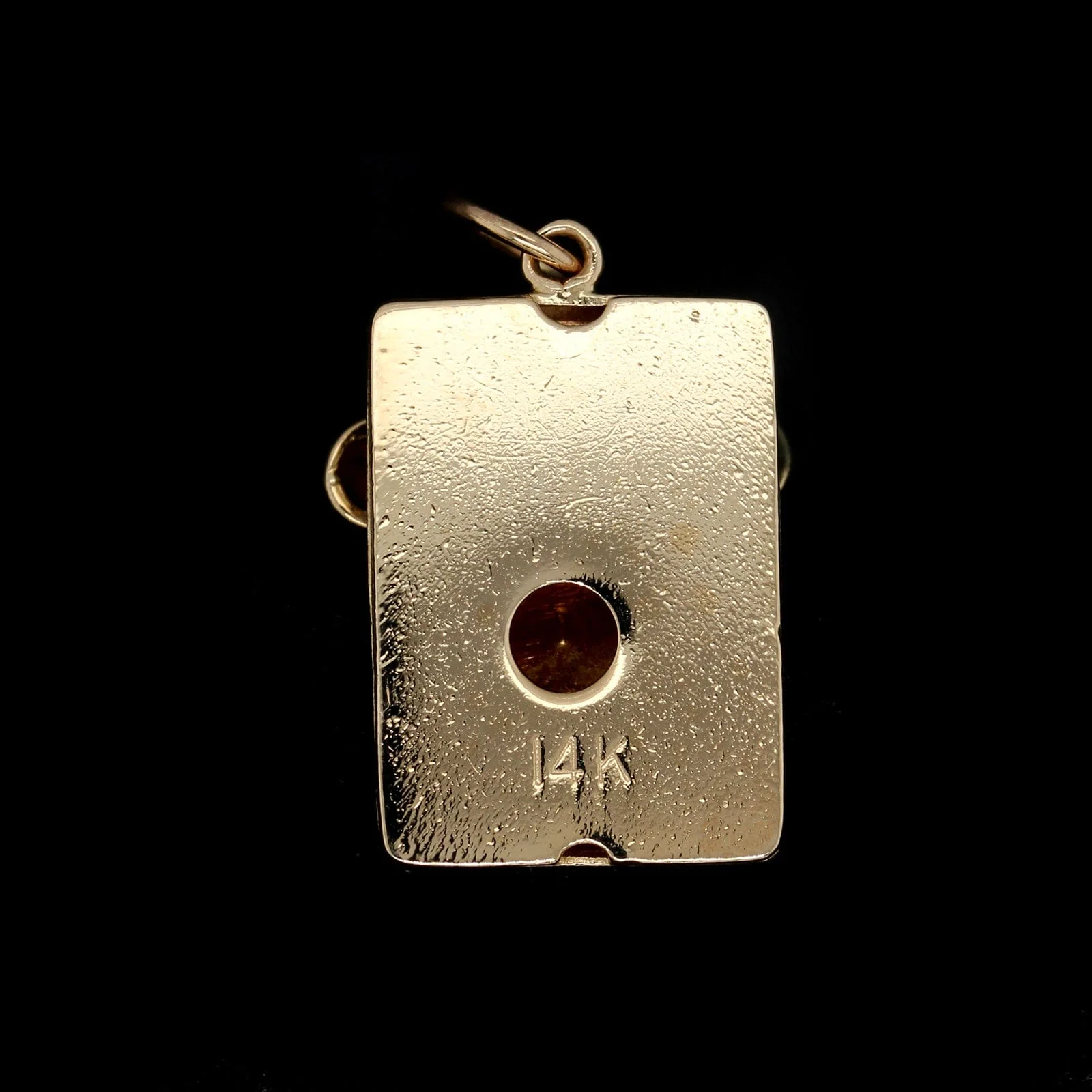 14K Yellow Gold Estate Telephone Charm - Image 2