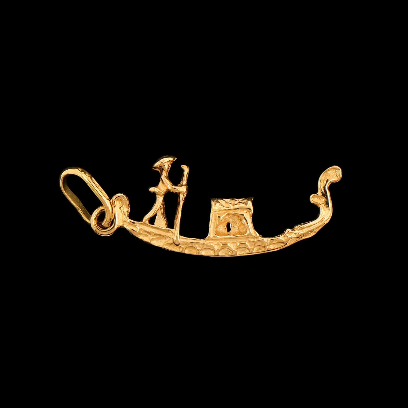 18K Yellow Gold Estate Gondola Charm - Image 2