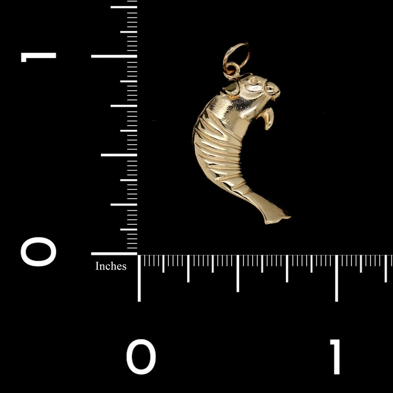 14K Yellow Gold Estate Manatee Charm - Image 3