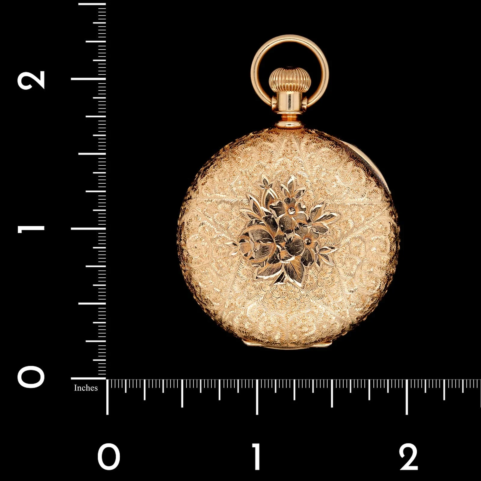 14K Yellow Gold Estate Pocket Watch Locket - Image 2