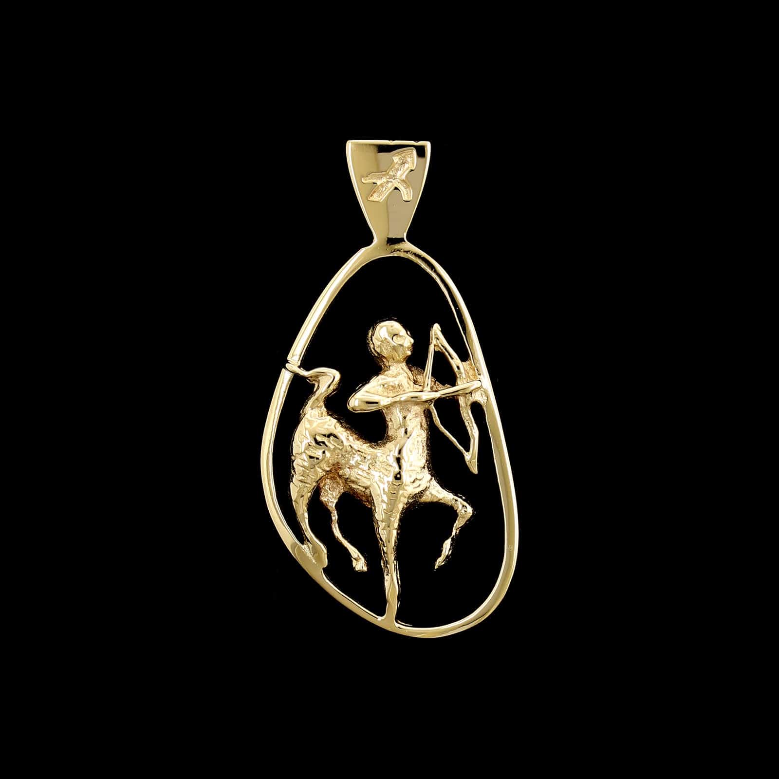 14K Yellow Gold Estate Sagittarius Zodiac Charm