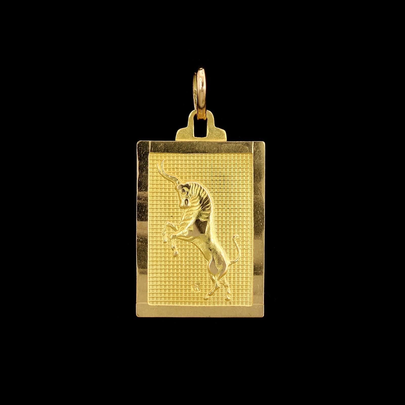 18K Yellow Gold Estate Capricorn Charm