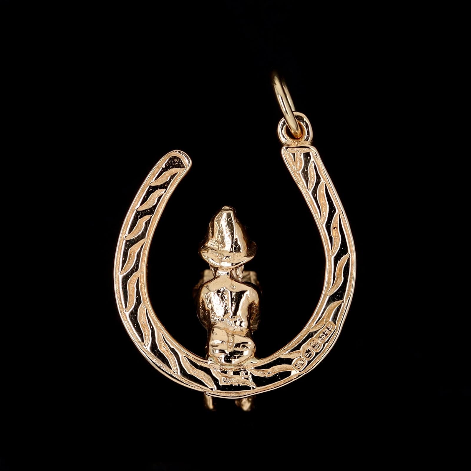 14K Yellow Gold Horseshoe Lucky Charm - Image 2