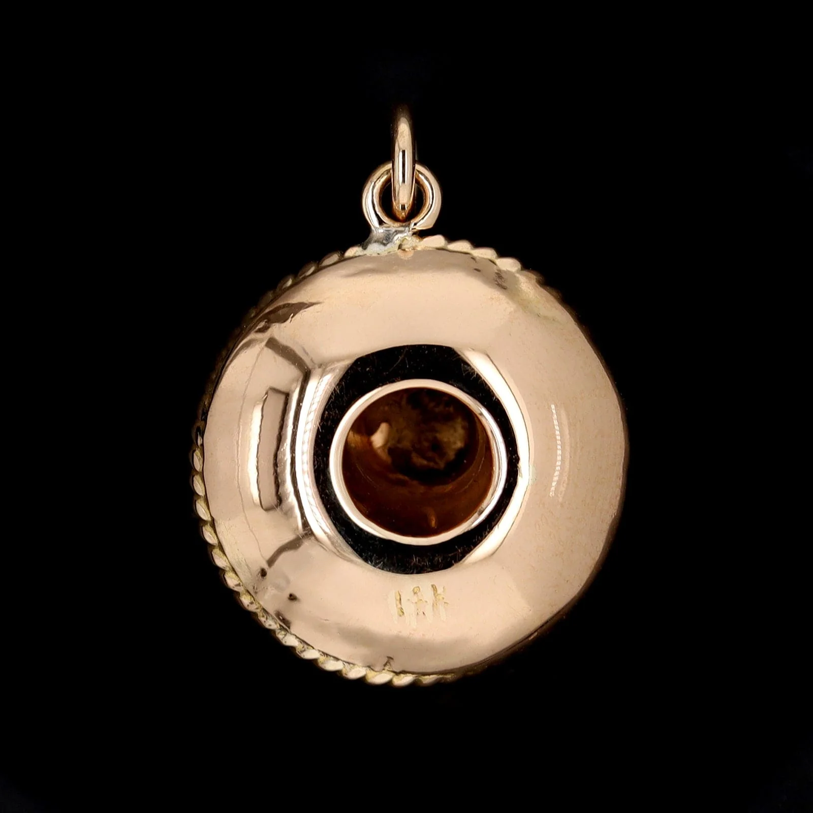 14K Yellow Gold Estate Sombrero Hat Charm - Image 2