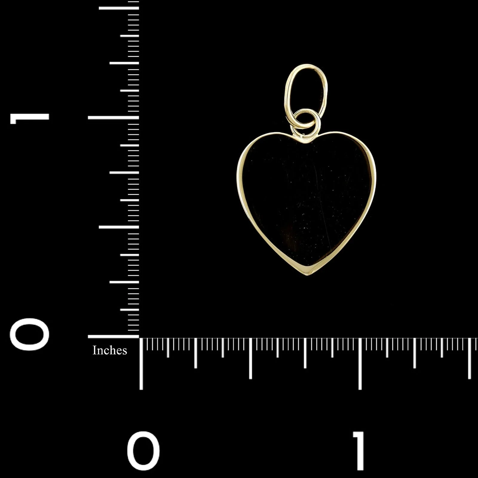 14K Yellow Gold Estate Heart Charm - Image 2