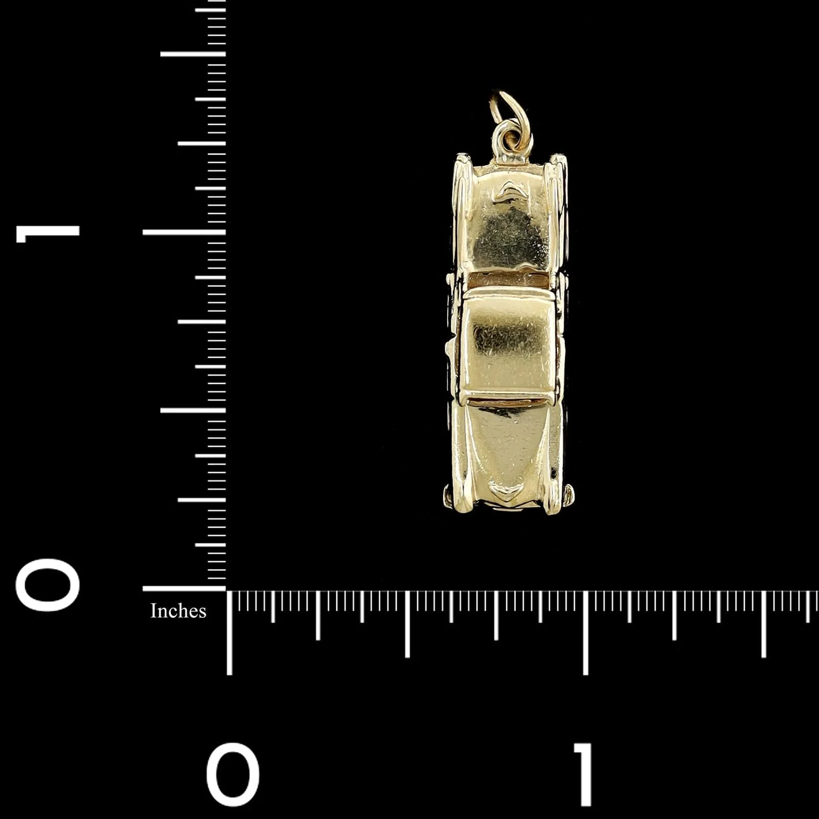 14K Yellow Gold Estate Classic Car Charm - Image 4
