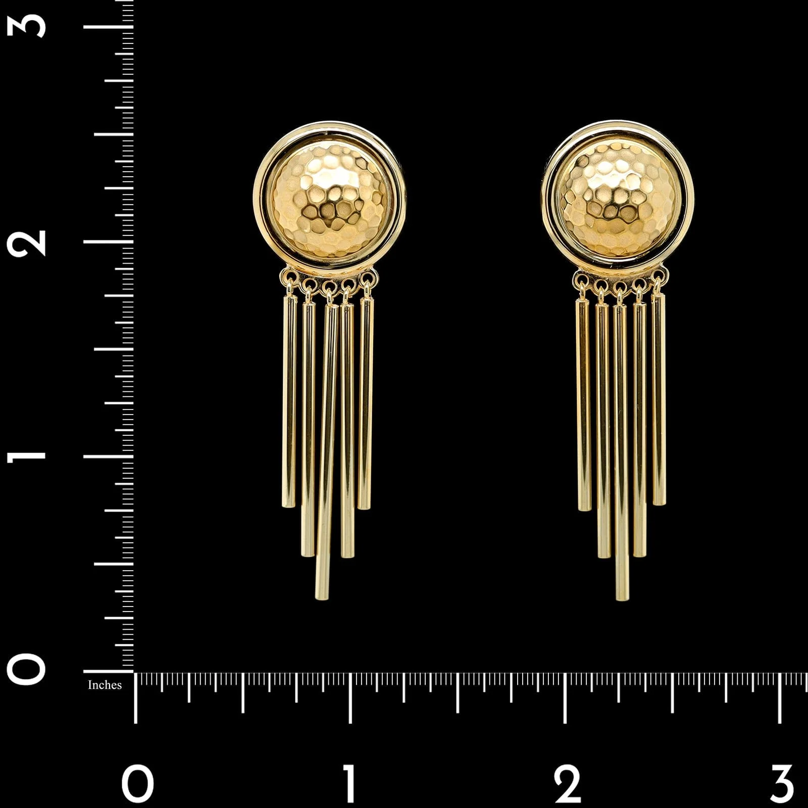 14K Yellow Gold Estate Earrings - Image 2