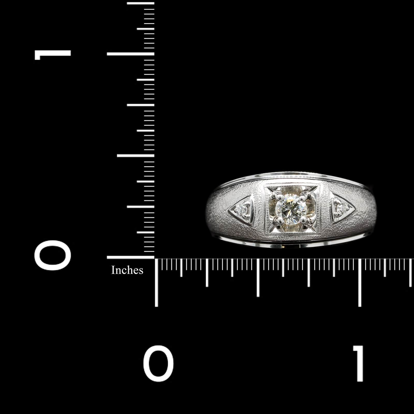 14K White Gold Estate Diamond Ring - Image 4