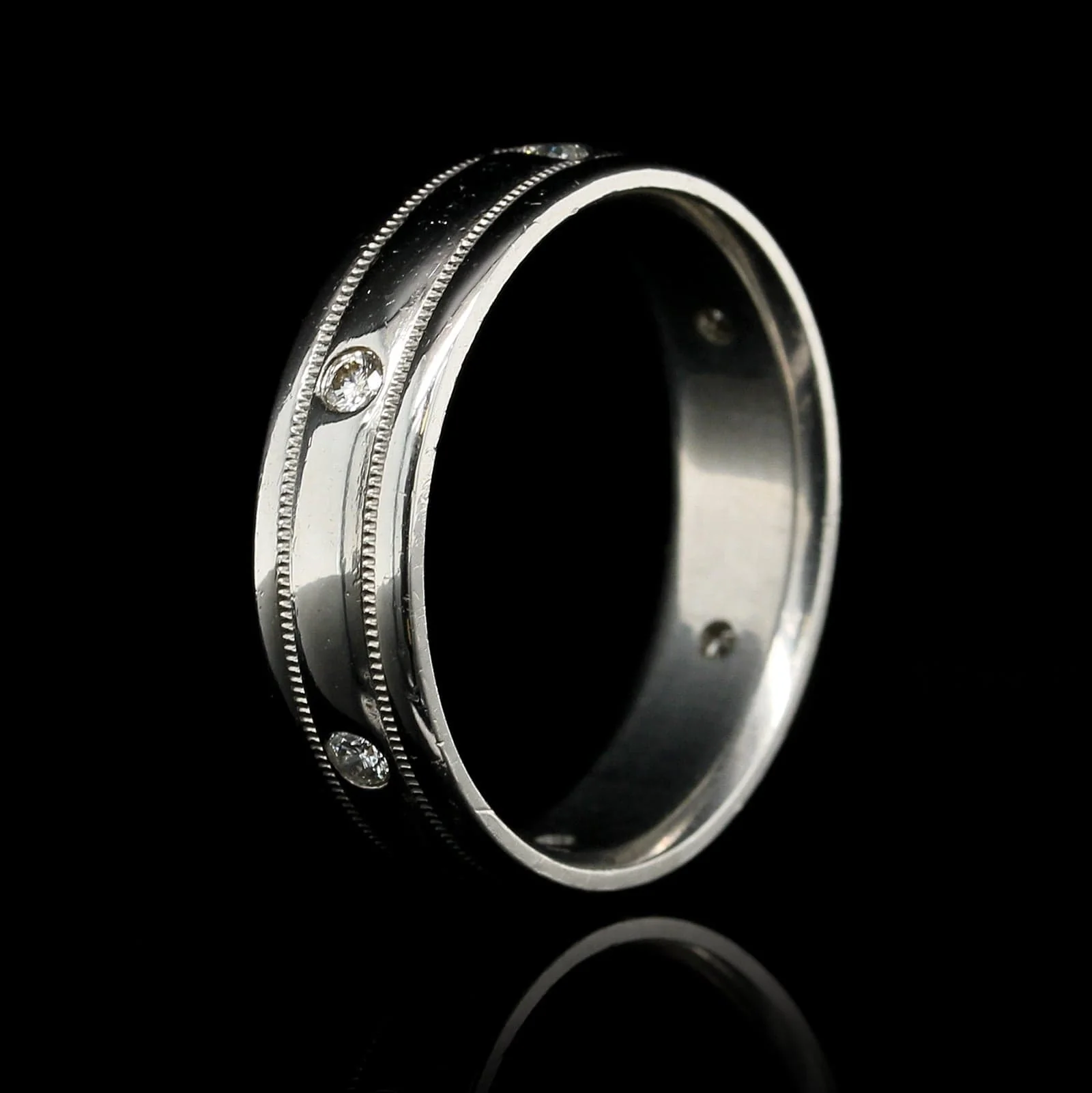 Scott Kay Platinum Estate Diamond Band - Image 3
