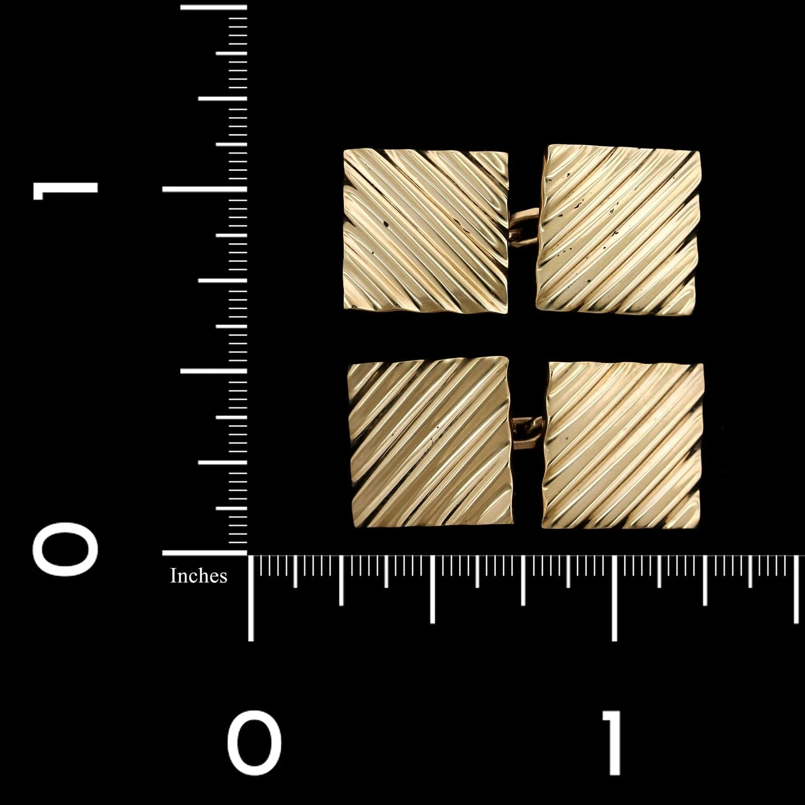 14K Yellow Gold Estate Cufflinks - Image 3