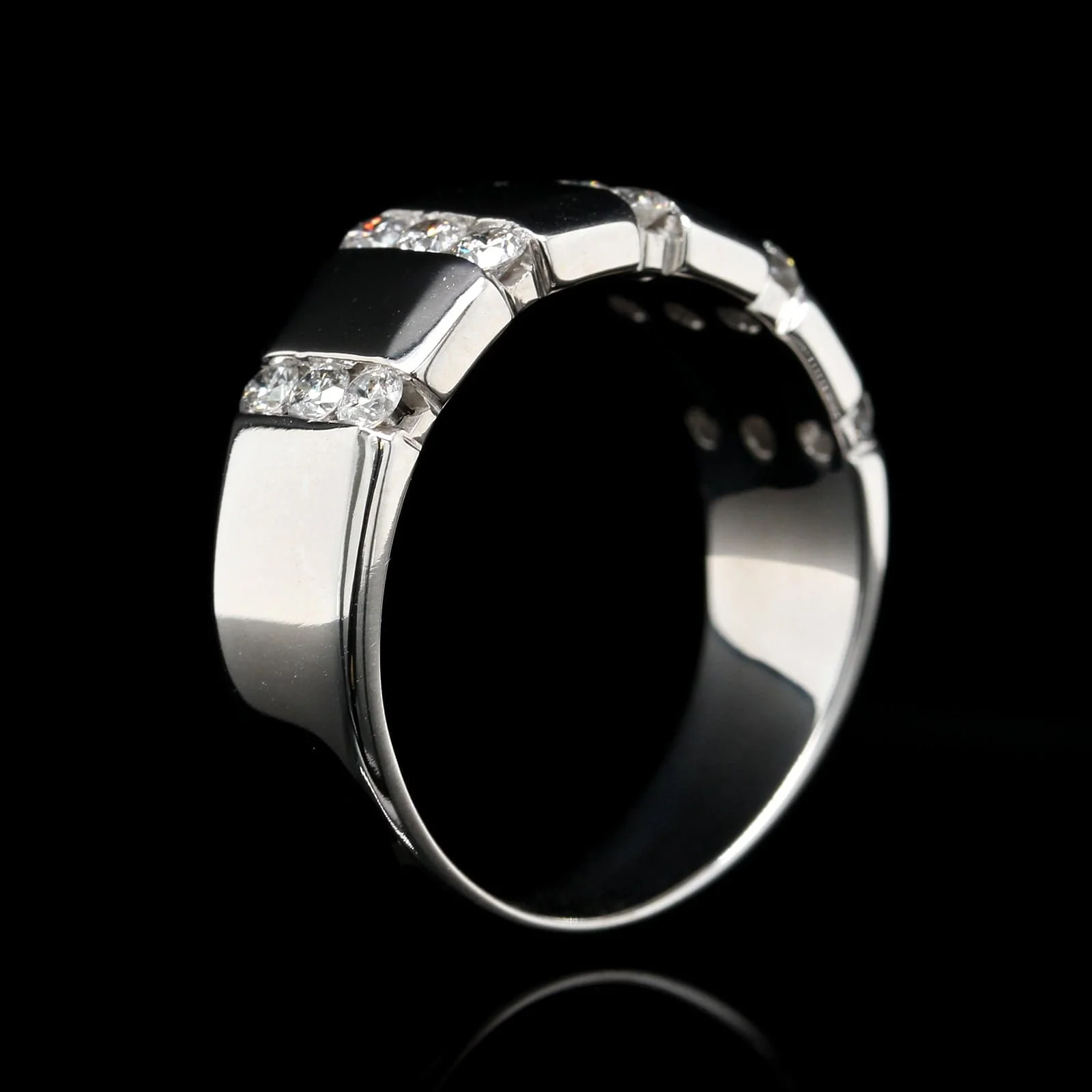 14K White Gold Estate Diamond Ring - Image 3