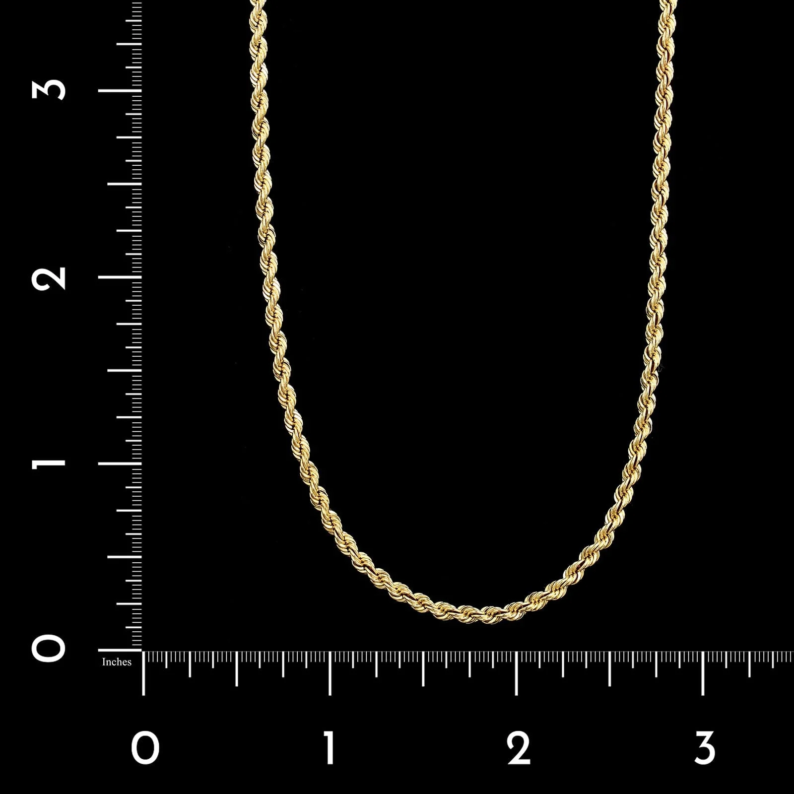 14K Yellow Gold Estate Rope Chain - Image 2