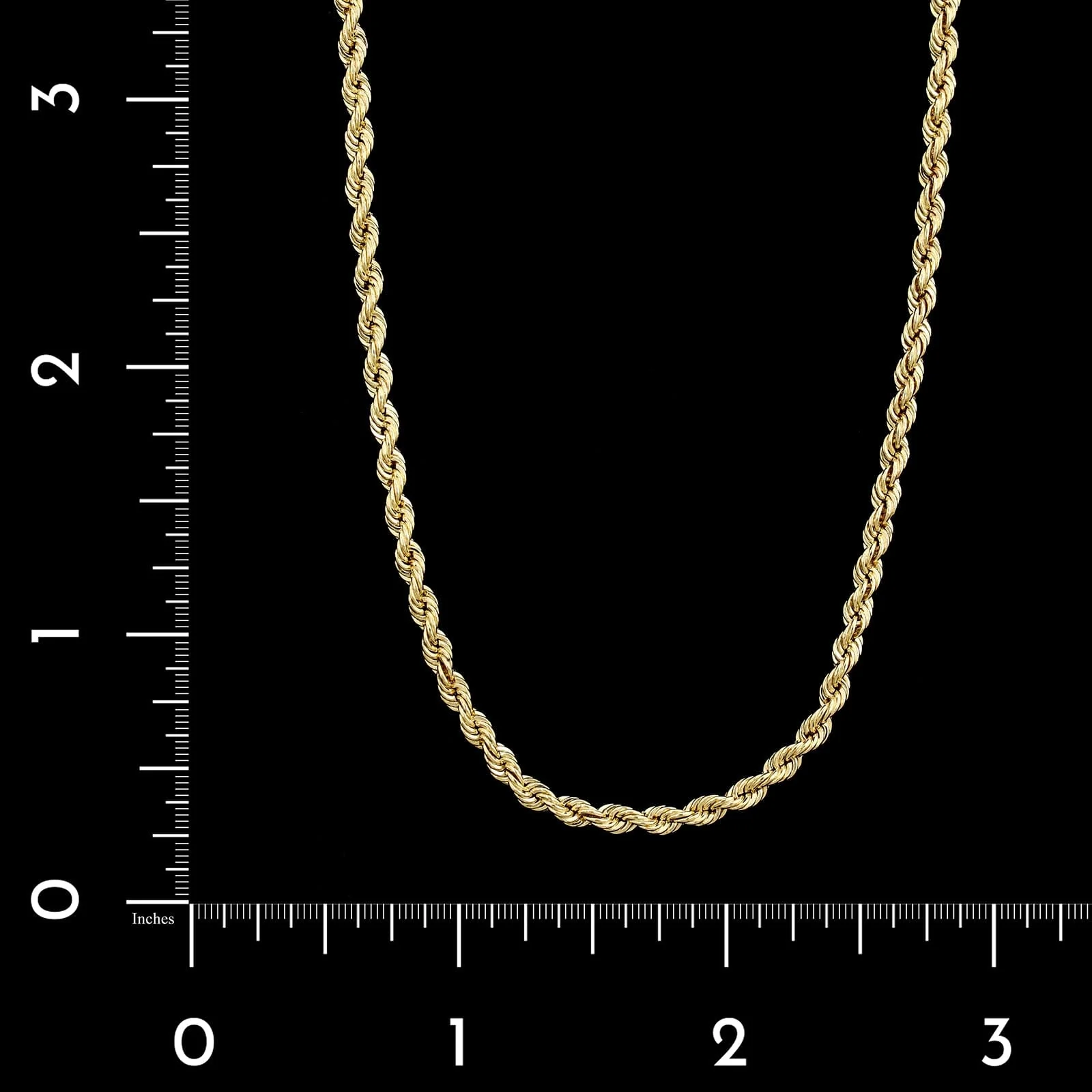 14K Yellow Gold Estate Rope Chain - Image 2