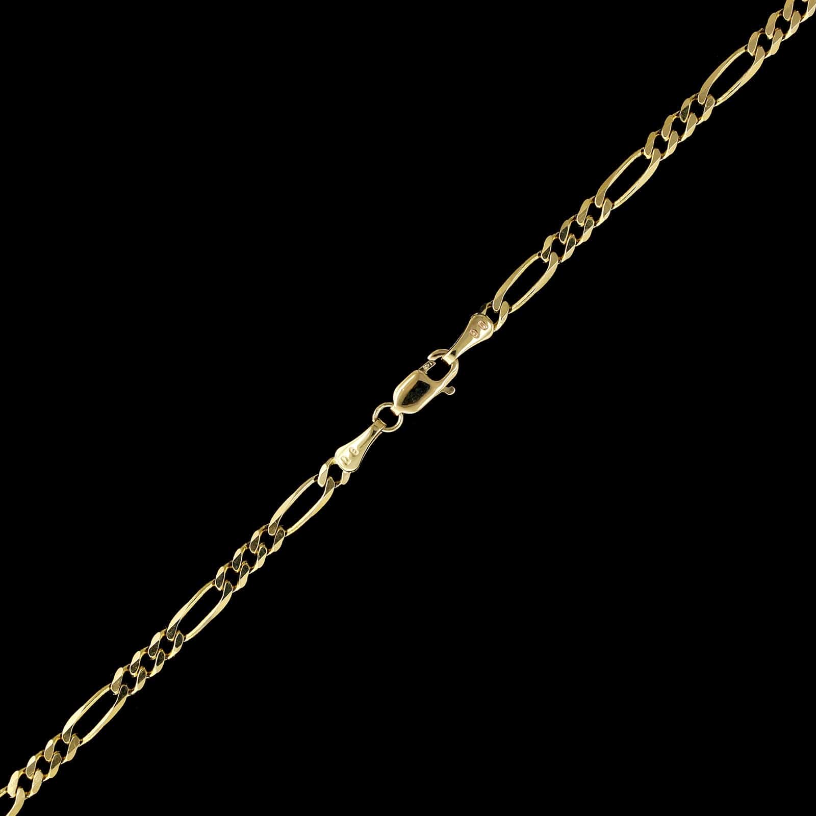14K Yellow Gold Estate Figaro Chain - Image 2