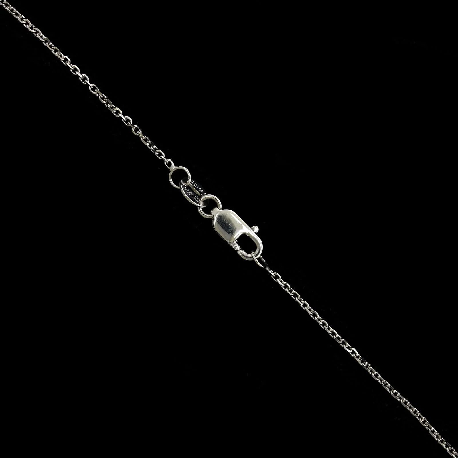 14K White Gold Estate Diamond Circle Pendant - Image 3