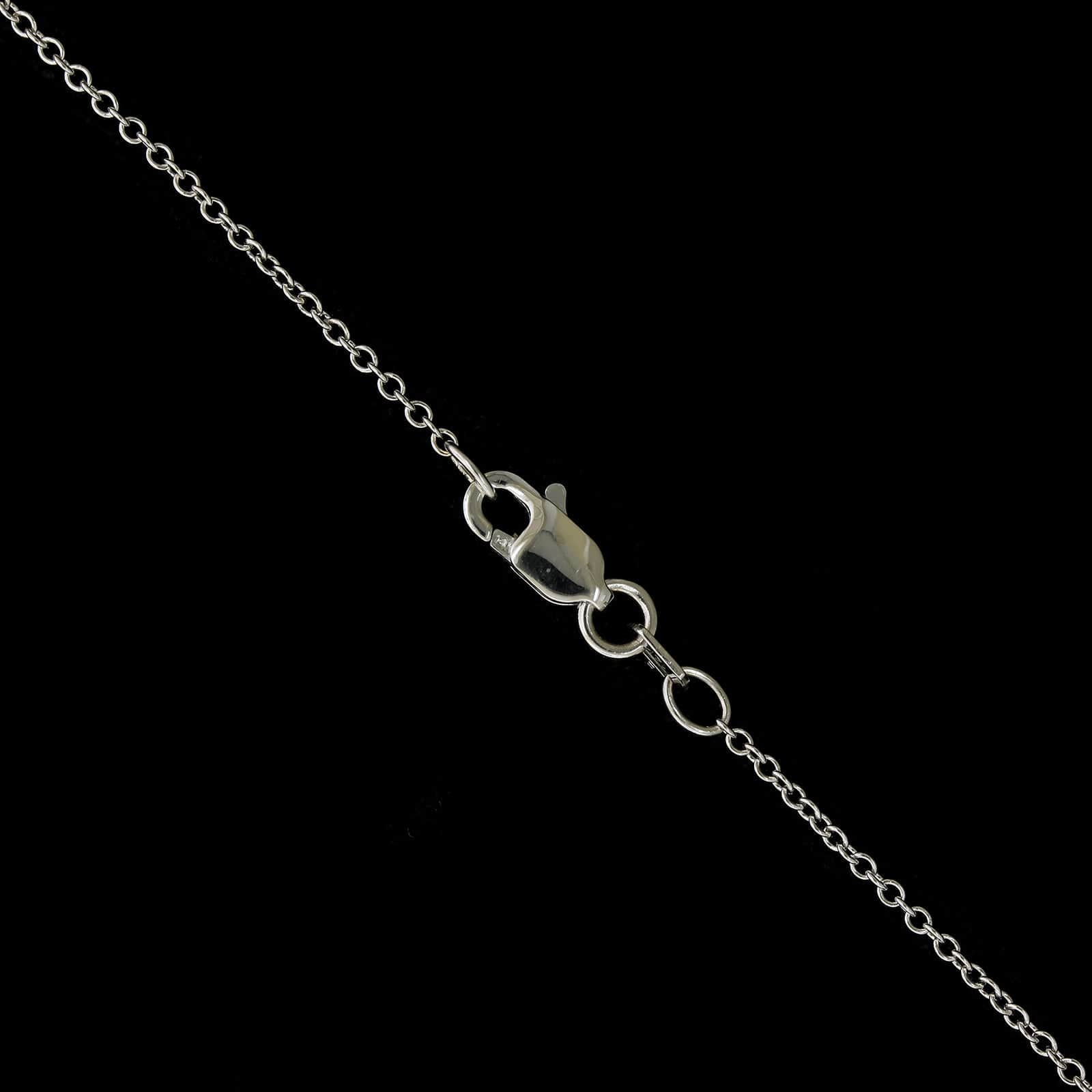 14K White Gold Estate Diamond Tweezer Pendant Necklace - Image 4