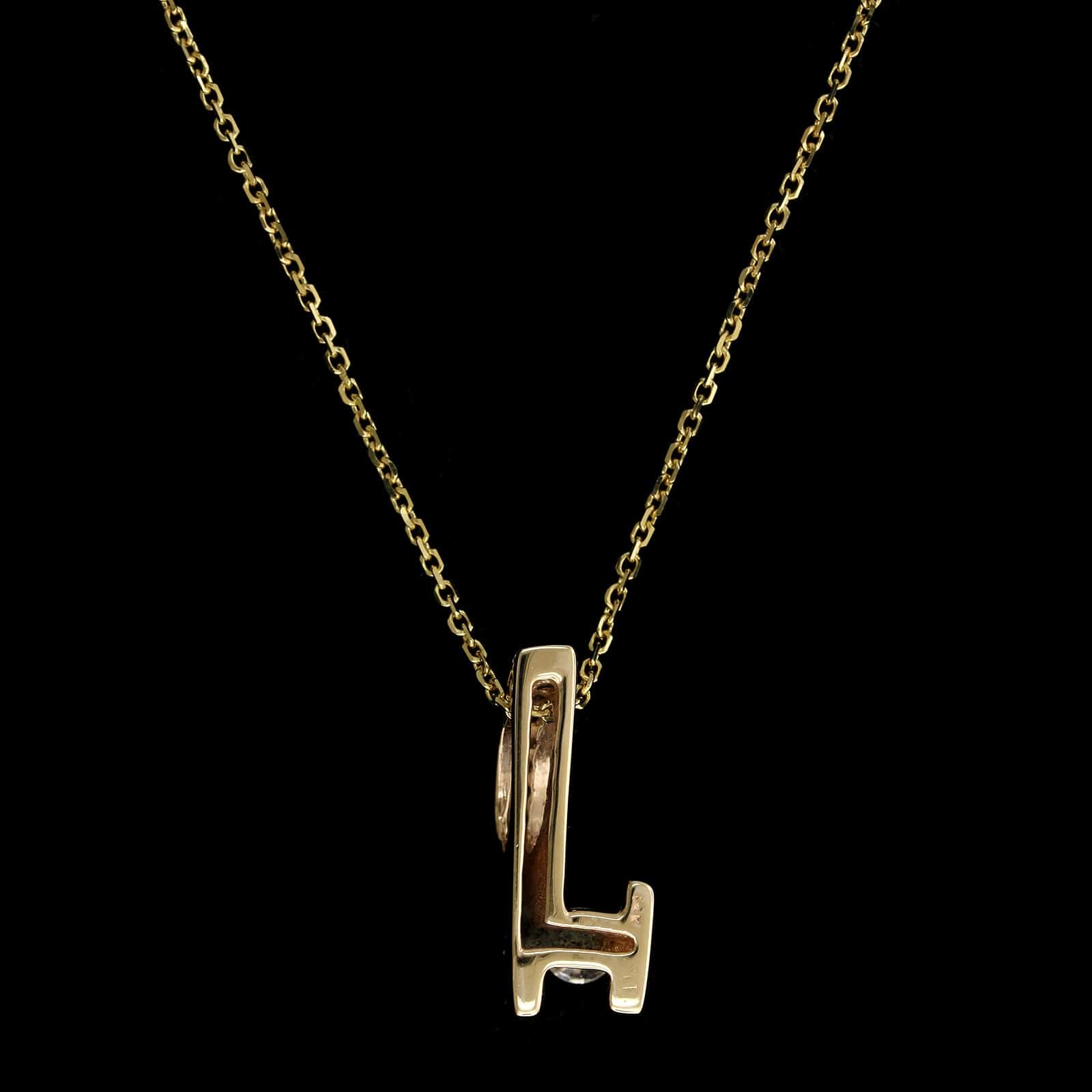 14K Yellow Gold Estate Diamond Pendant - Image 2
