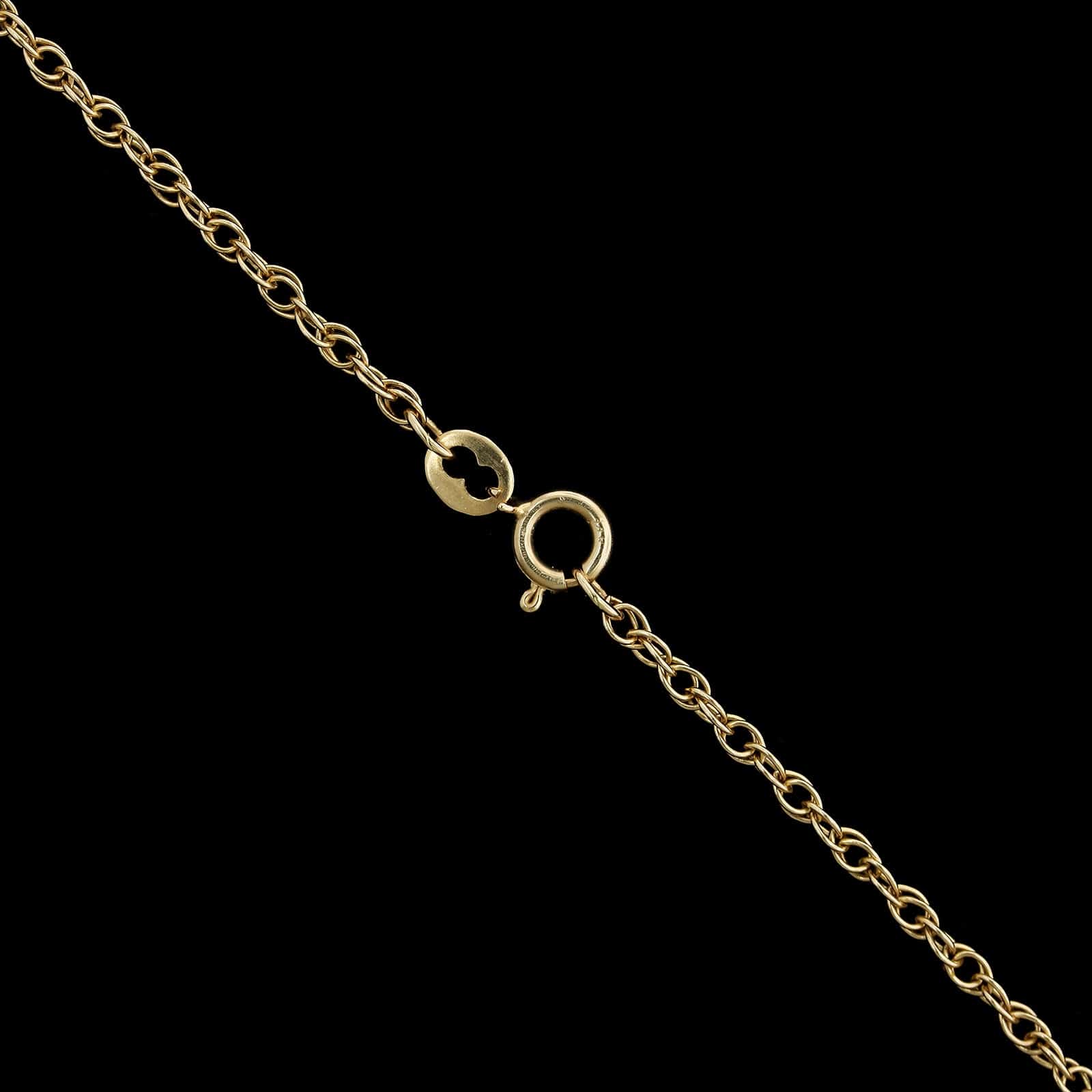 14K Yellow Gold Estate Carnelian and Seed Pearl Necklace - Image 3