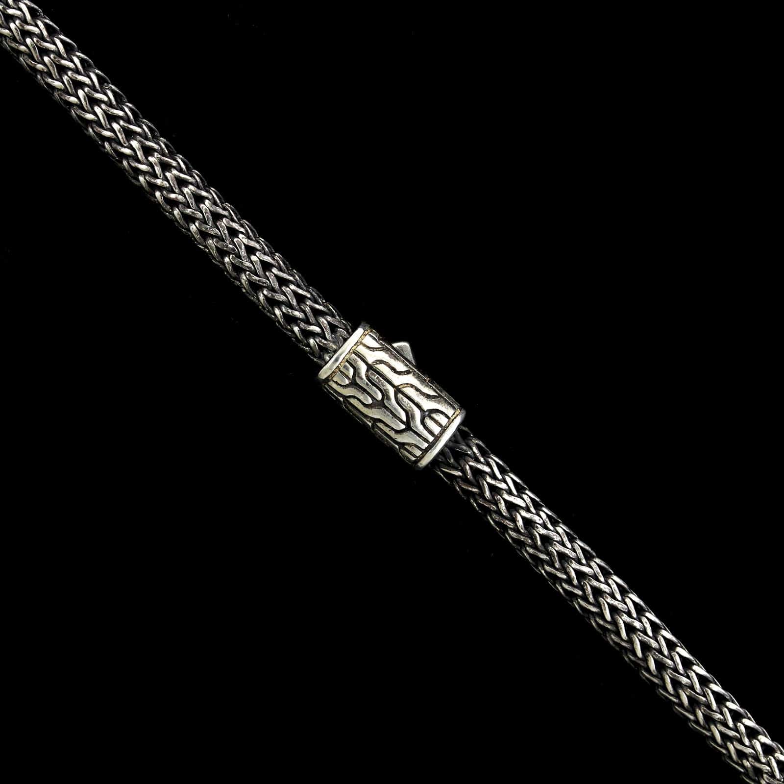 John Hardy Sterling Silver Estate Graduated Classic Chain Necklace - Image 2