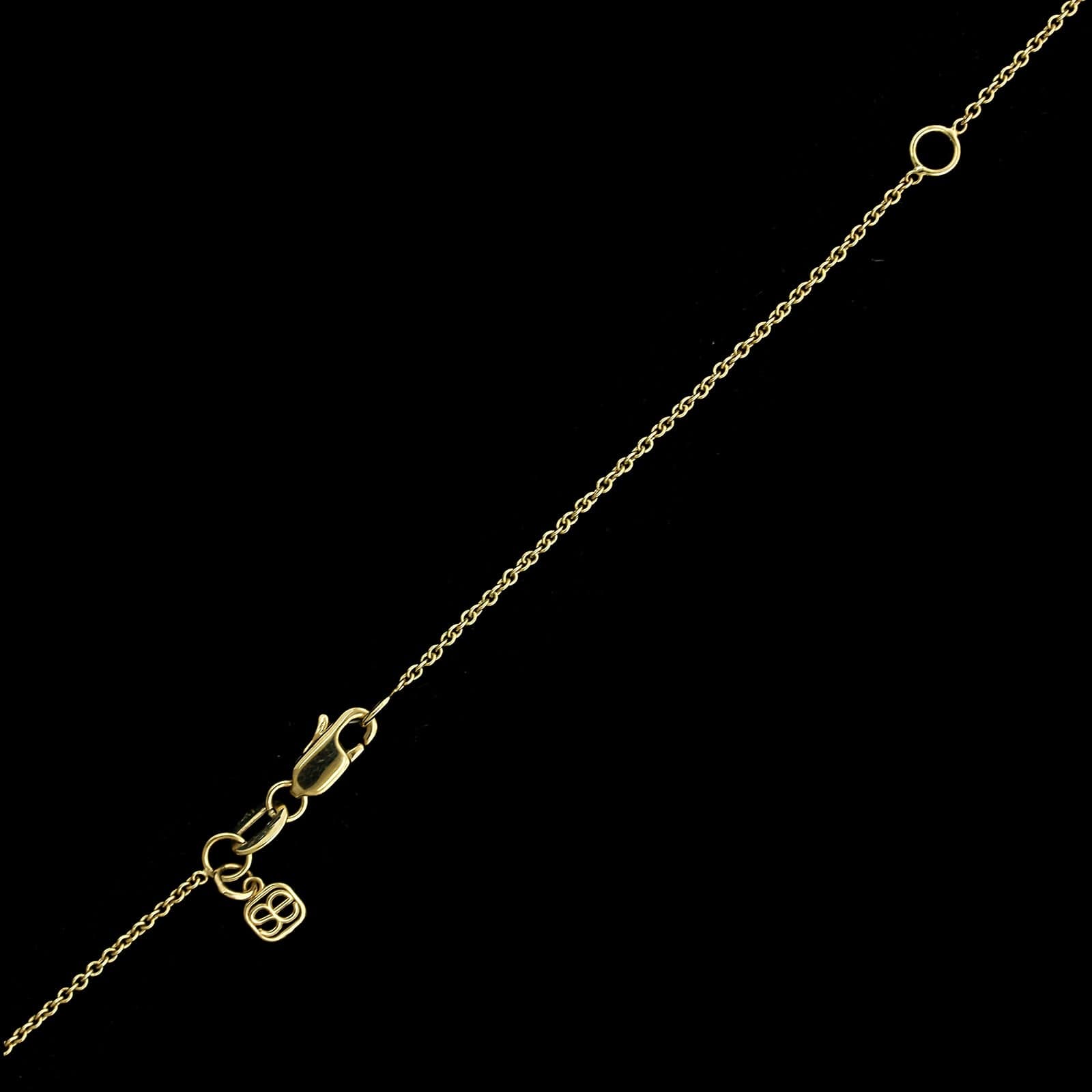 Sidney Evan 14K Yellow Gold Estate Diamond Texas State Outline Pendant Neckalce - Image 3